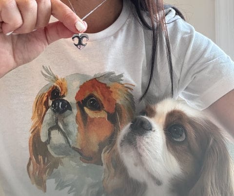 Dog nose necklace up close.
