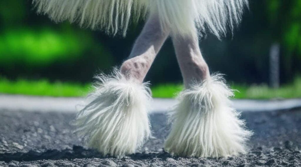 dog paws of the future according to AI