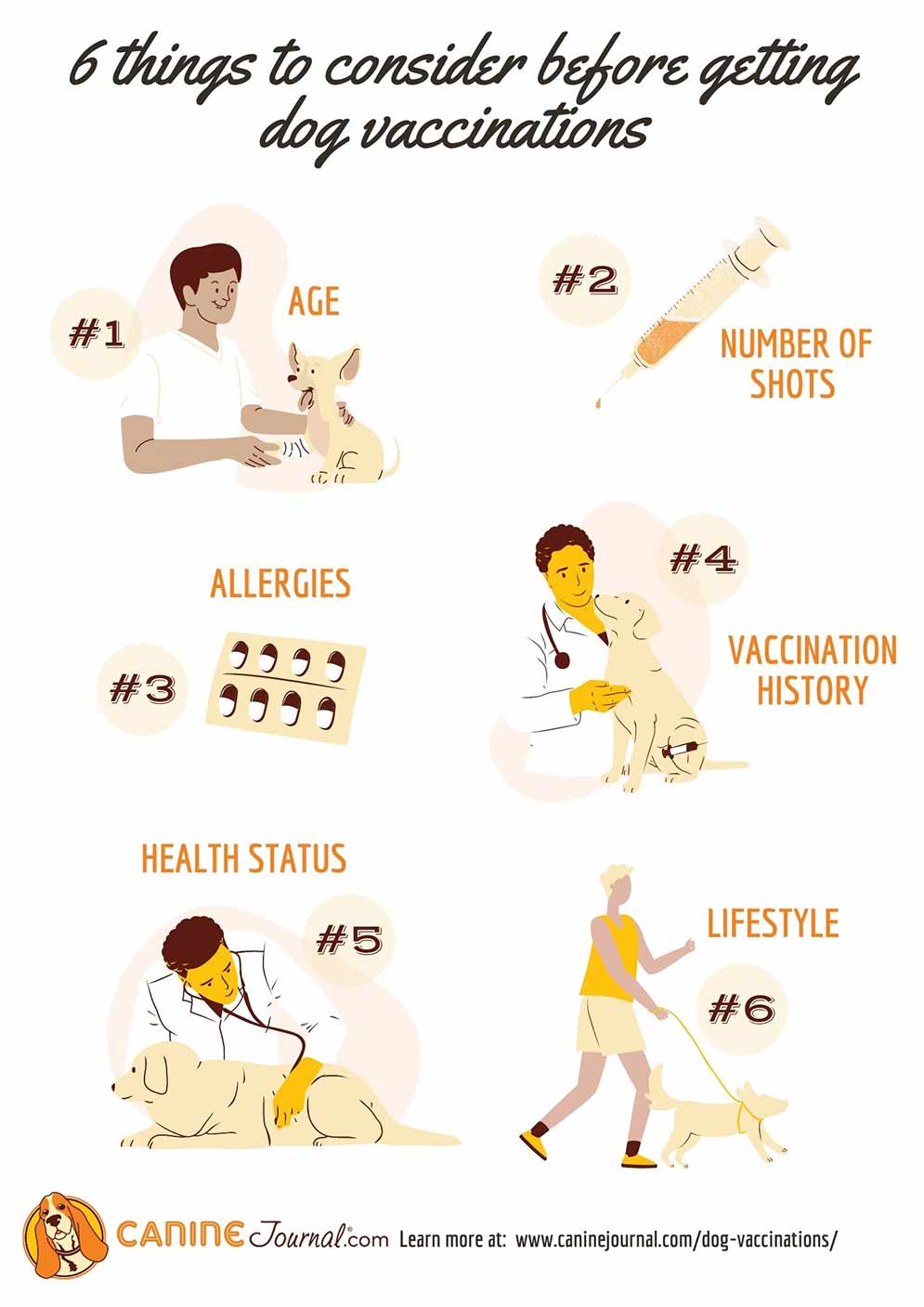 Things to Consider Before Getting Dog Vaccinations Infographic