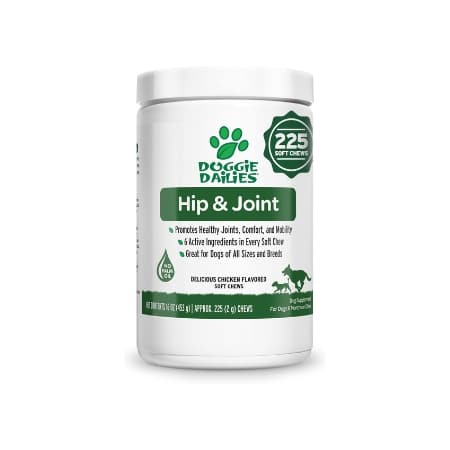 Doggie Dailies Advanced Hip & Joint  supplements.