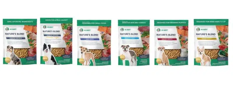 dr martys natures blend freeze dried raw dog food