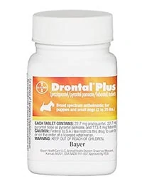 Bottle of Drontal Plus