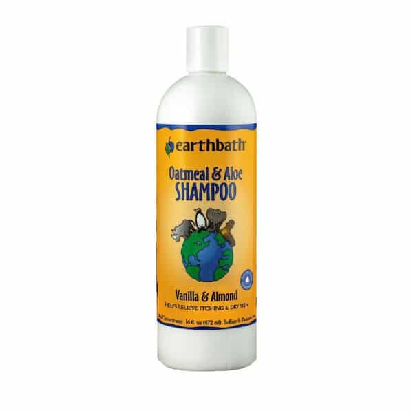 Earthbath Oatmeal & Aloe dog shampoo.