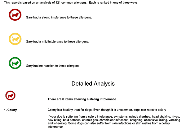 EasyDNA test results screenshot