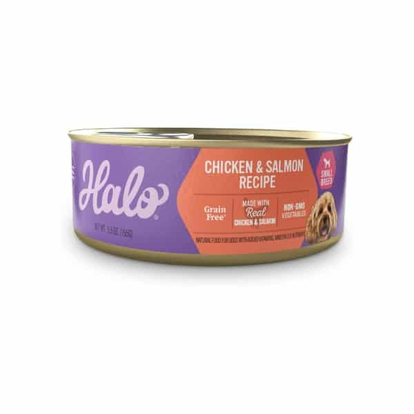 Halo Grain Free Chicken & Salmon Small Breed Canned