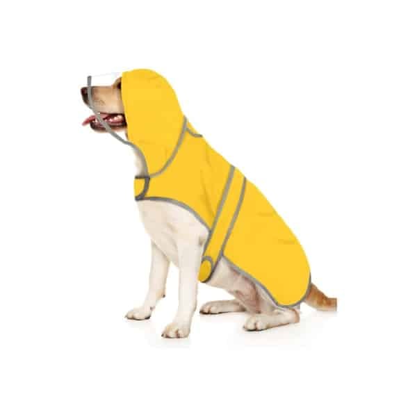 HDE Dog Raincoat With Clear Hood