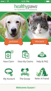 Healthy Paws Pet Insurance App screenshot