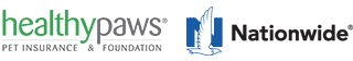Healthy Paws & Nationwide logos
