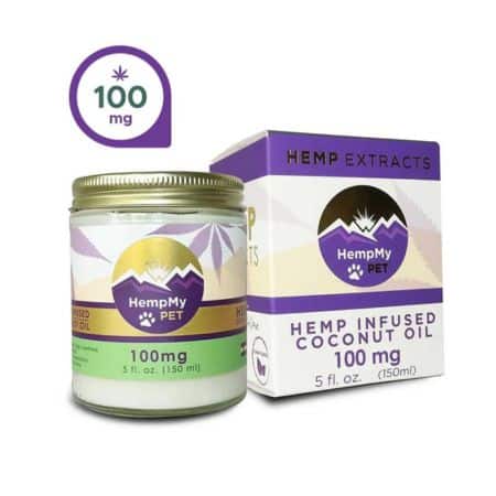 HempMy Pet Hemp-Infused Coconut Oil.