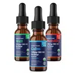 3 bottles of Honest Paws CBD Oils