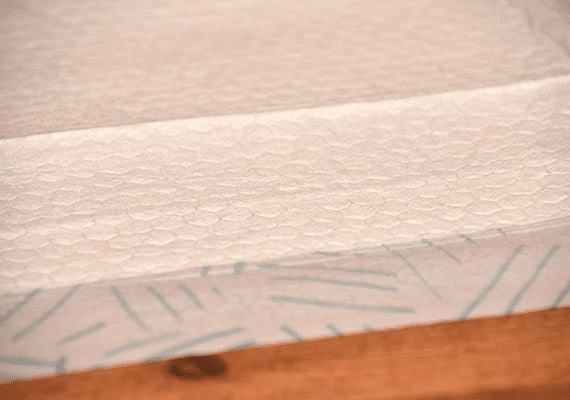 Pee pad up close