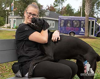 K9s For Warriors dog with vet