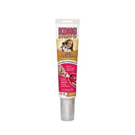 Kong's easy-squeeze tube of natural peanut butter