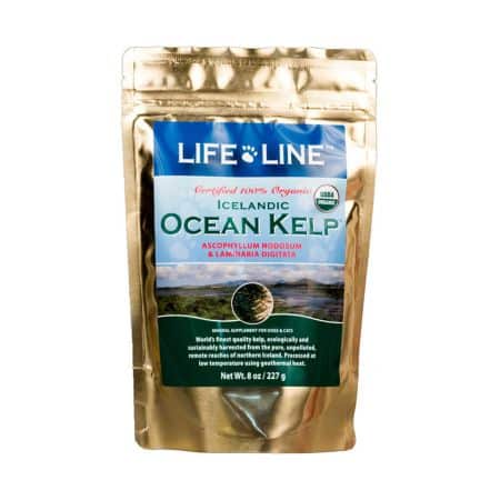Life line pet nutrition organic ocean kelp.