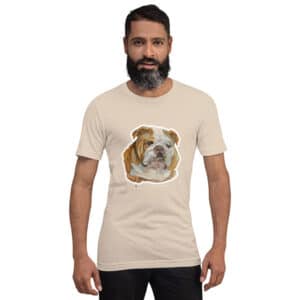 Man in Bulldog shirt