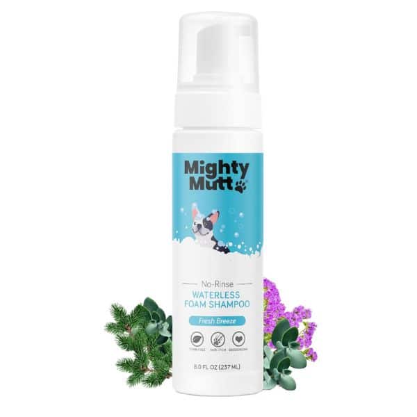 Mighty Mutt Waterless Foam Shampoo For Dogs 