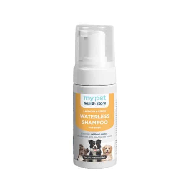 My Pet Health Store Wellness waterless shampoo.