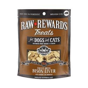 Northwest Naturals Raw Rewards Bison Liver Treats 