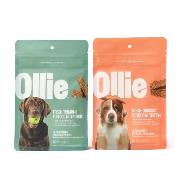 Ollie jerky treats.