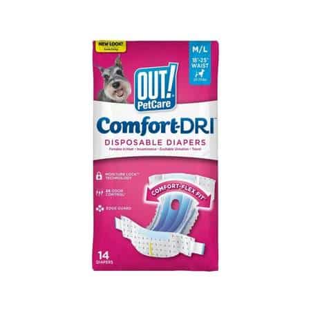 OUT! Pet Care Comfort DRI Disposable Diapers