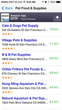 Pet Care Services Finder App screenshot