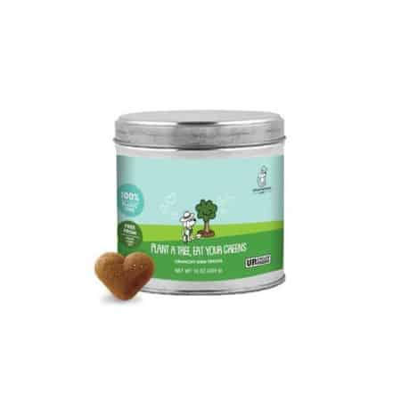 plant a tree eat your greens shameless pets dog treats