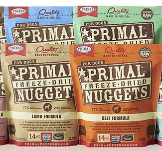 Primal Pet Foods bags