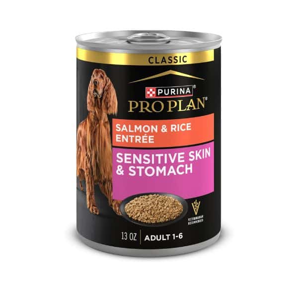 Purina pro plan sensitive stomach adult.