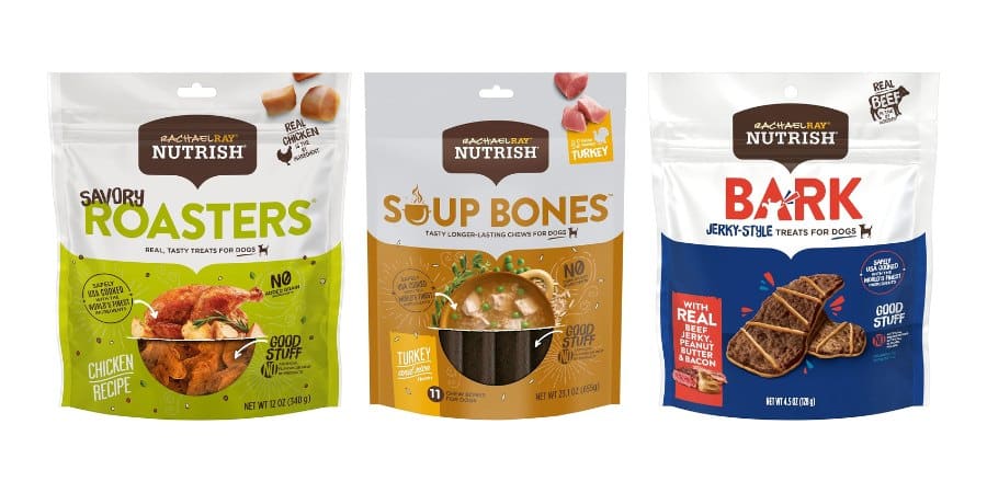 Rachael Ray Nutrish treat options.