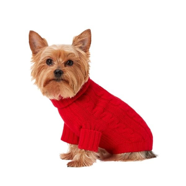 Ralph Lauren Cable-Knit Cashmere Dog Sweater