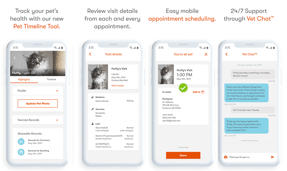 Banfield App Screenshots