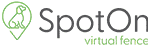 SpotOn logo with tagline "Virtual fence"