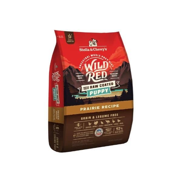 Stella & Chewy’s Puppy Prairie Wild Red Raw Coated Kibble