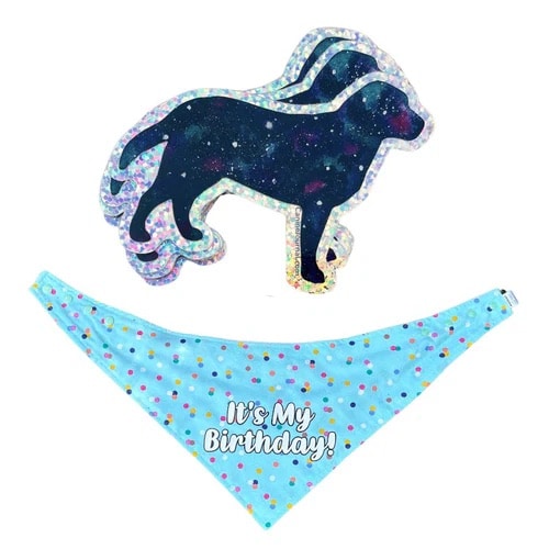New Within the Store: Sparkle Canine Stickers & Birthday Bandanas!