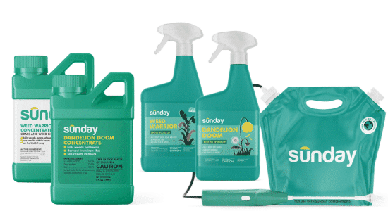 Sunday Lawn Care Natural Weed Control products.
