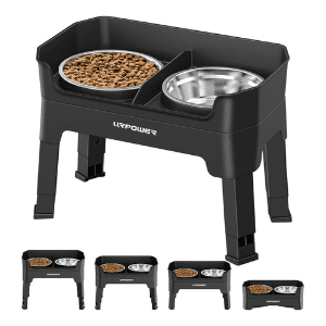 URPOWER elevated dog bowl set.