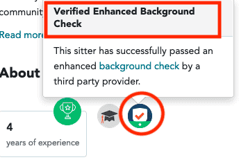 Rover background check badge