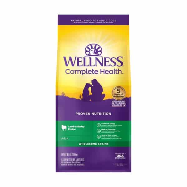 Wellness complete health adult dog food.