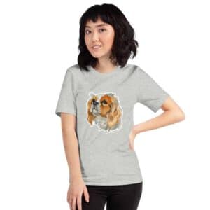 Woman in a grey Cavalier shirt