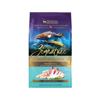 Zignature Limited Ingredient bag of food.